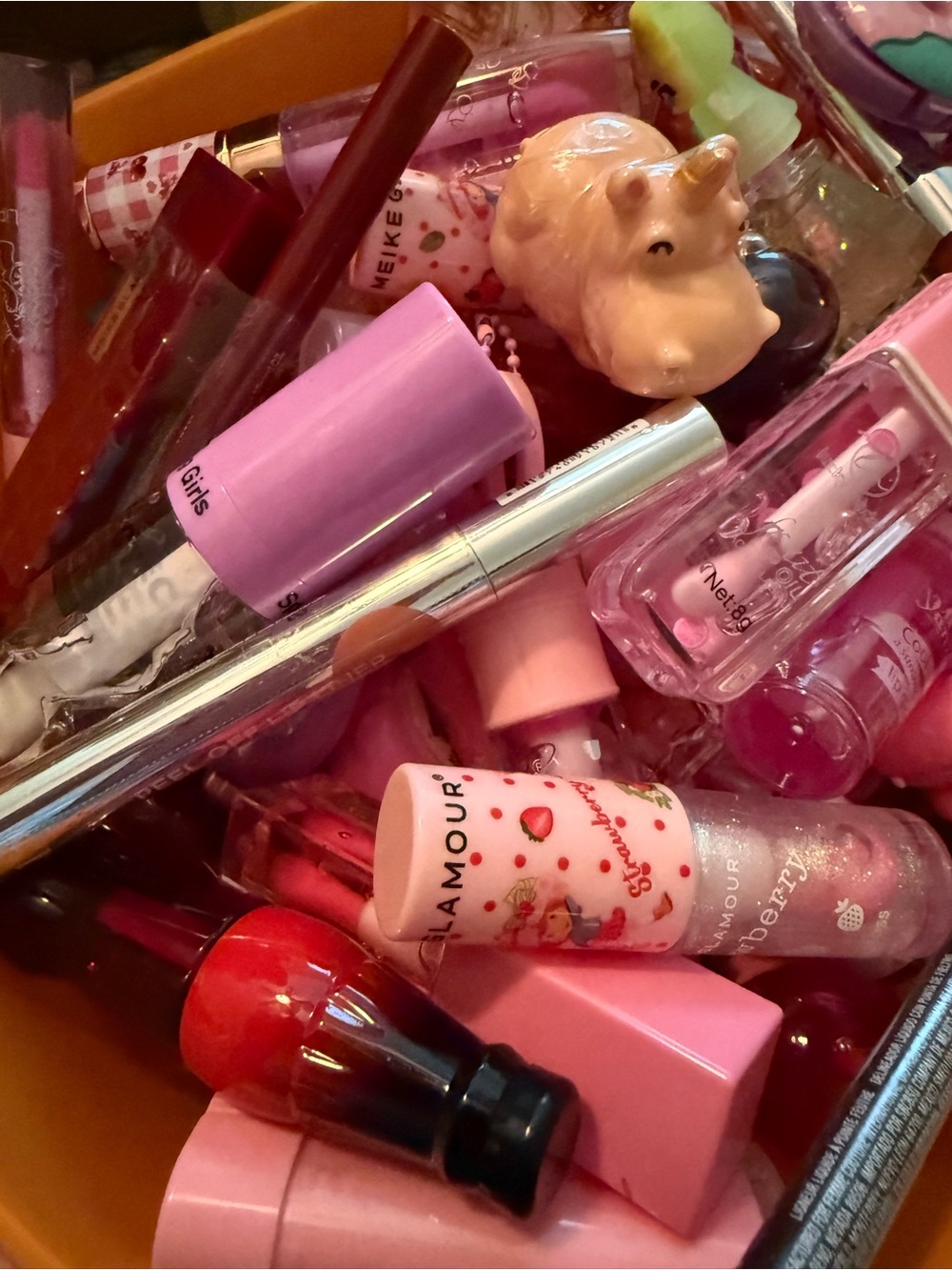 Girls Pink Lip Gloss & Balm Set — Assorted Pink Shades